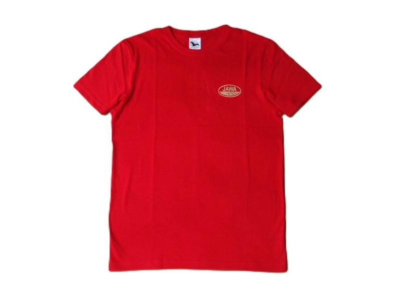 Koszulka czerwona z logo JAWA, rozmiar M