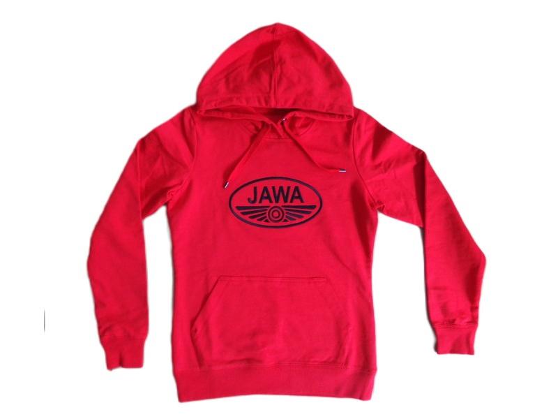 Bluza damska czerwona z logo JAWA, rozmiar S