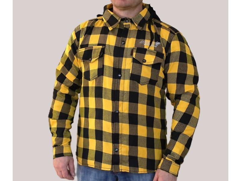 Kurtka flanelowa, żółta, rozmiar XL