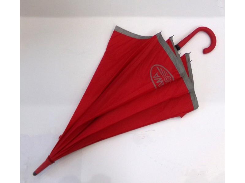 Parasol, czerwony,  z logo Jawa