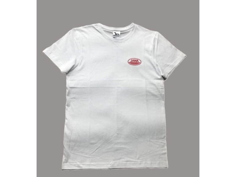 Koszulka biała z logo JAWA, rozmiar S